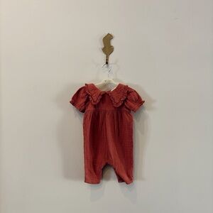 Rust Red Baby Romper